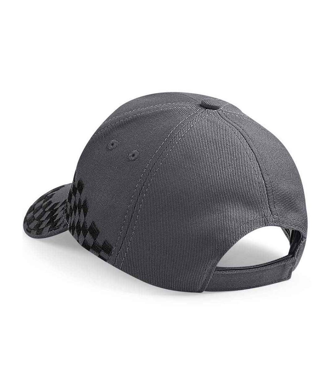 Casquette de baseball grand prix adulte gris foncé Beechfield-2