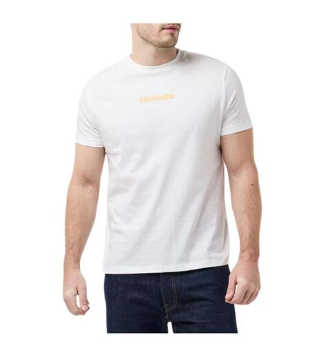 T-shirt Manches Courtes Homme Blanc Lacoste