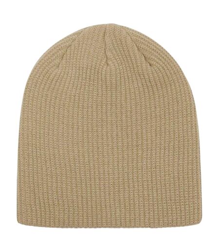 Mens Backbone Ribbed Beanie Pebble Oakley