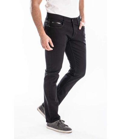 Jeans RL80 stretch coupe droite ajustée KANTIN noir