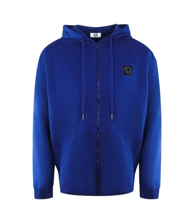 Unisex Adult Small Logo Full Zip Hoodie Blue Ice Iceberg