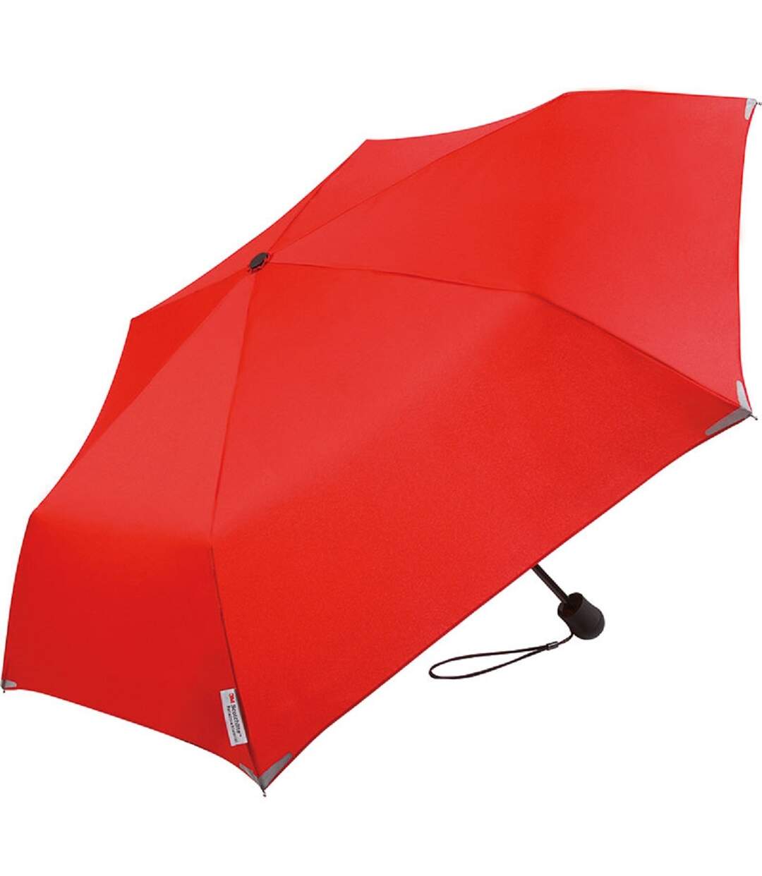 Parapluie pliant de poche avec lampe à LED - FP5171 - rouge-1