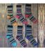 Mens 12 Pairs Cotton Rich Formal Dress Coloured Socks-3