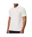 Polo blanc homme calvin klein jeans ss monogram piques-1