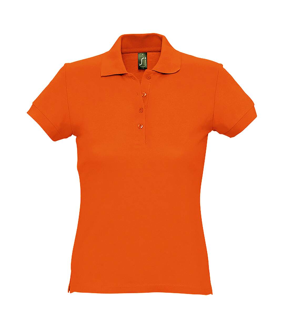 Passion polo 100% coton à manches courtes femme orange SOLS