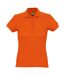 SOLS Womens/Ladies Passion Pique Short Sleeve Polo Shirt (Orange) - UTPC317