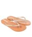 Womens/ladies exuberance chrome flip flops tan Ipanema-1