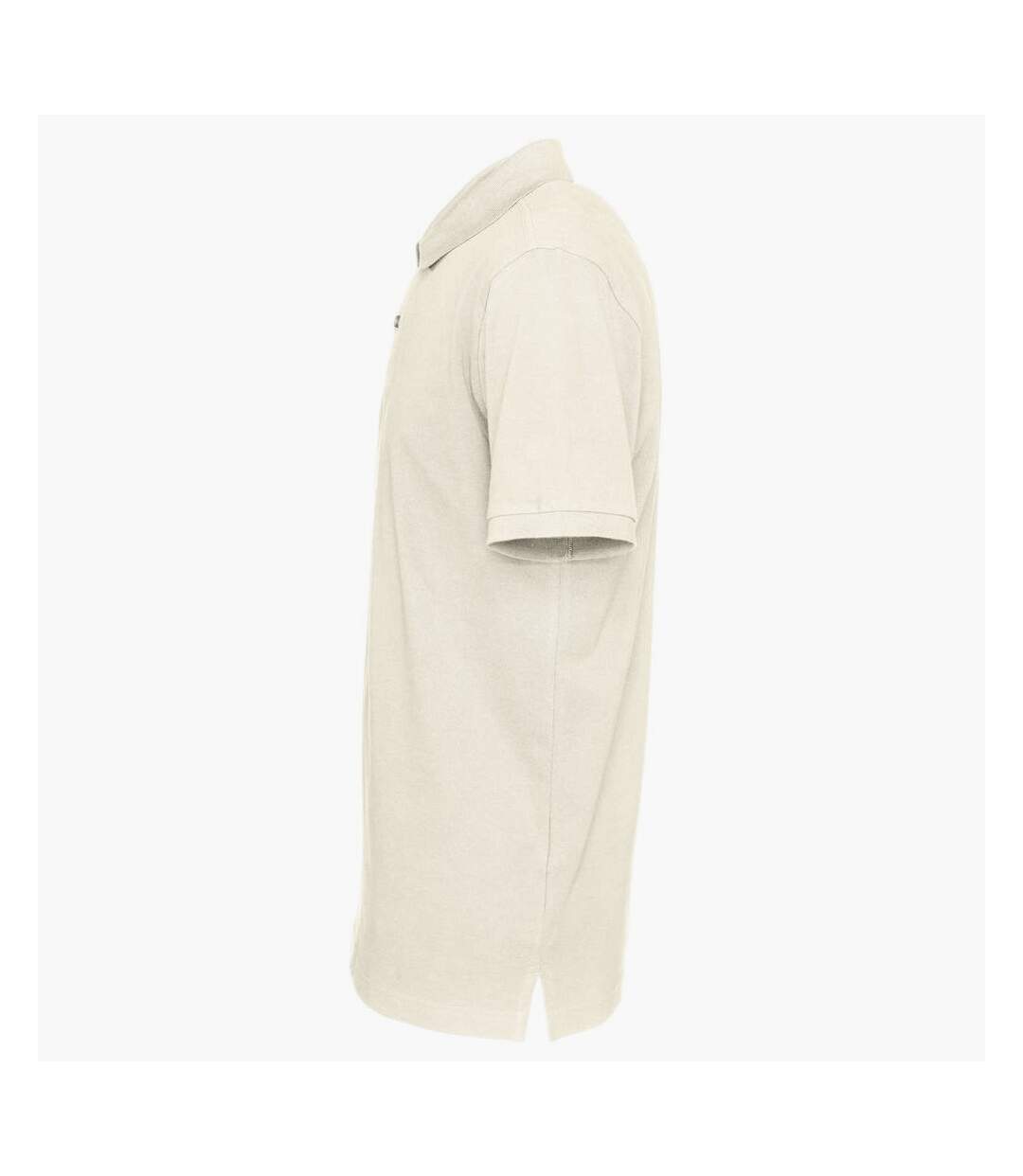 Polo homme blanc cassé Clique-3