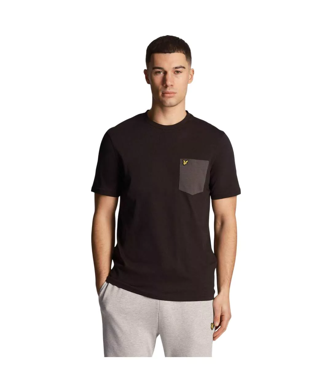 T-shirt Homme Noir Gris Lyle & Scott-1