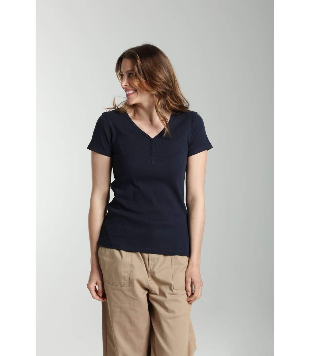 Tee Shirt Cotele Manches Courtes Femme Drew  | Gerard Pasquier | Gerard Pasquier-2