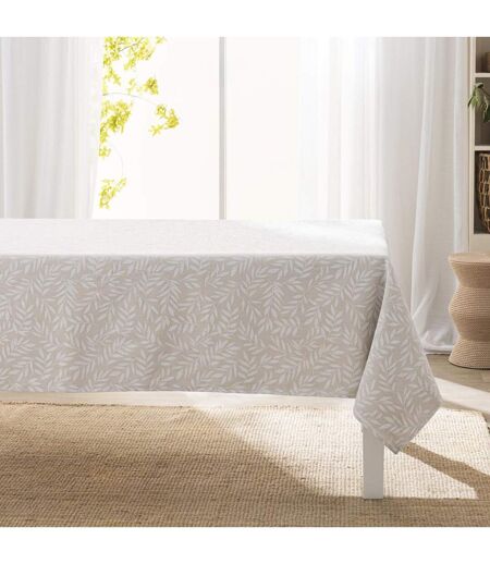 Nappe Antitache Imprimé Naya 140x240cm Naturel