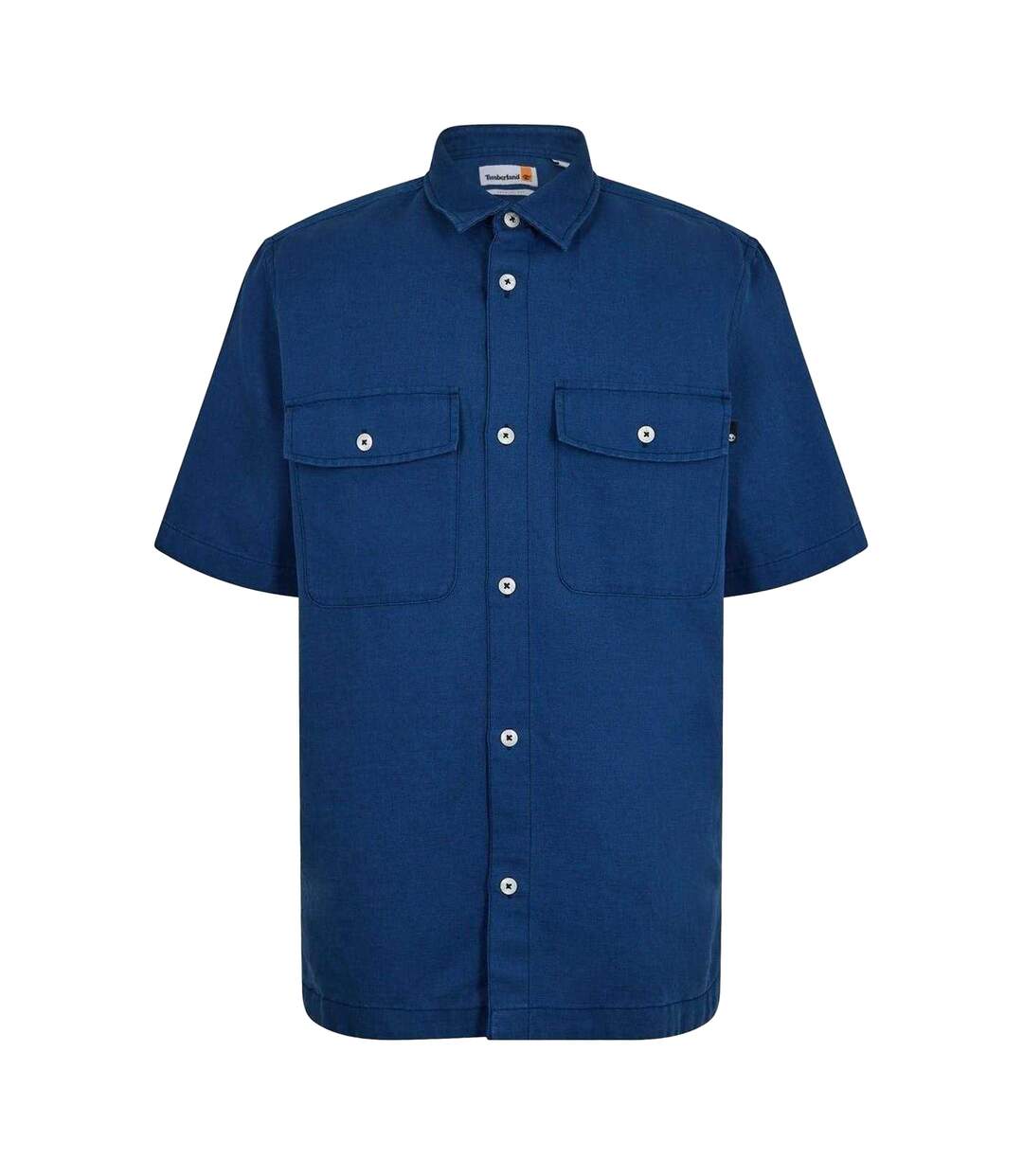 Mens Cotton Linen Overshirt Dark Denim Timberland-1