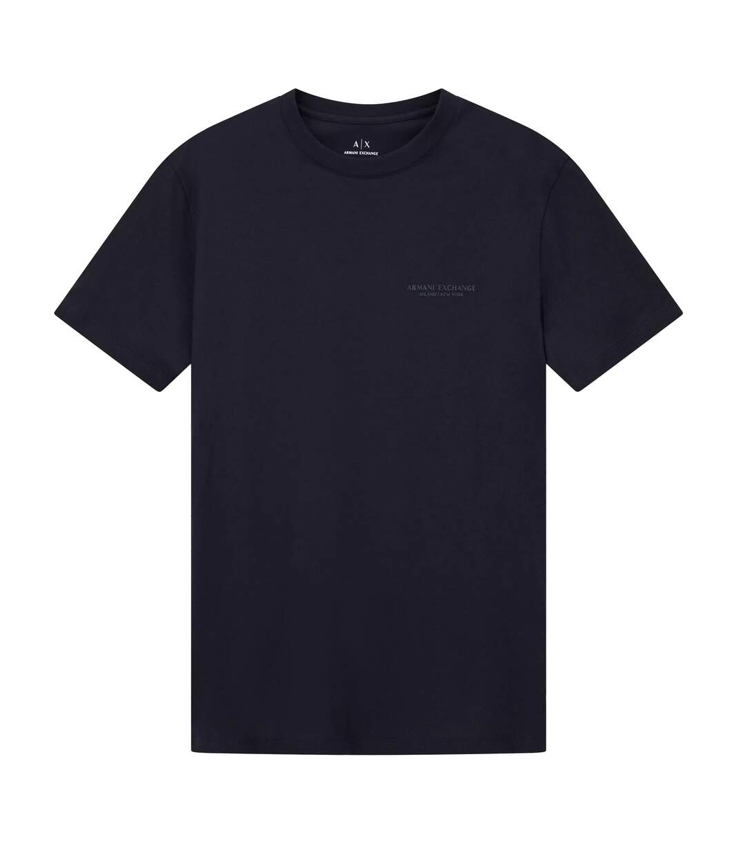 Mens Plain Cotton T-shirt Navy Armani Exchange-2