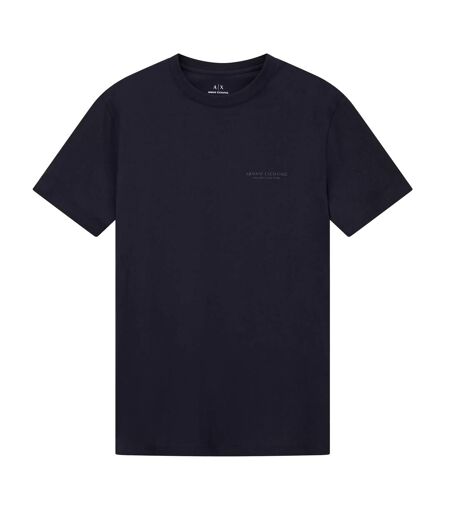 Mens Plain Cotton T-shirt Navy Armani Exchange