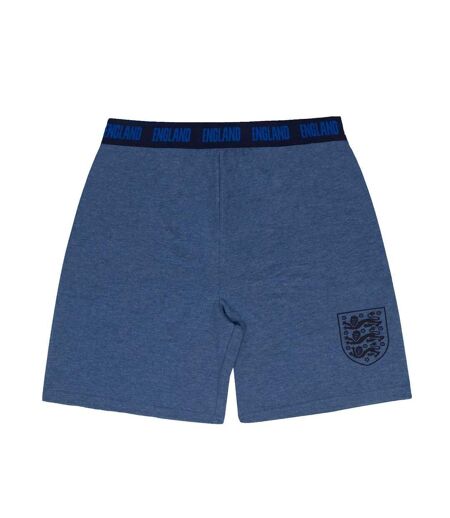 Ensemble De Pyjama Court Homme Bleu Marine Chiné England