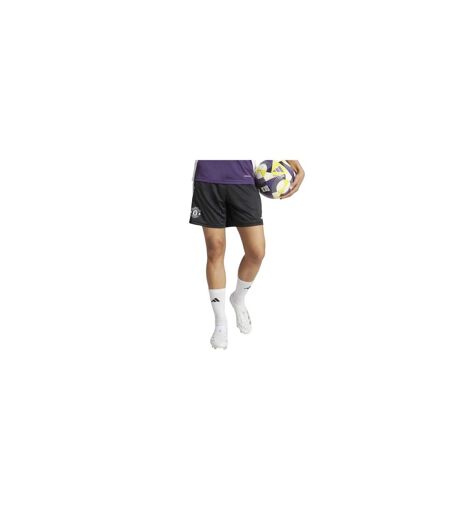 Womens/ladies Manchester United Fc Shorts Black Adidas