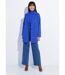 Caban long uni façon drap de laine-3