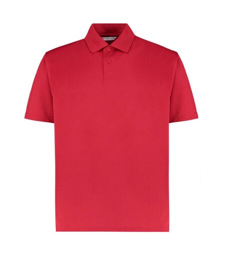 Polo premium homme rouge Kustom Kit