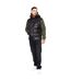 Mens Craystore Hooded Gilet Black Crosshatch-1