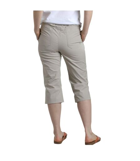 Womens/ladies anyar ripstop 3/4 length trousers oyster Weird Fish