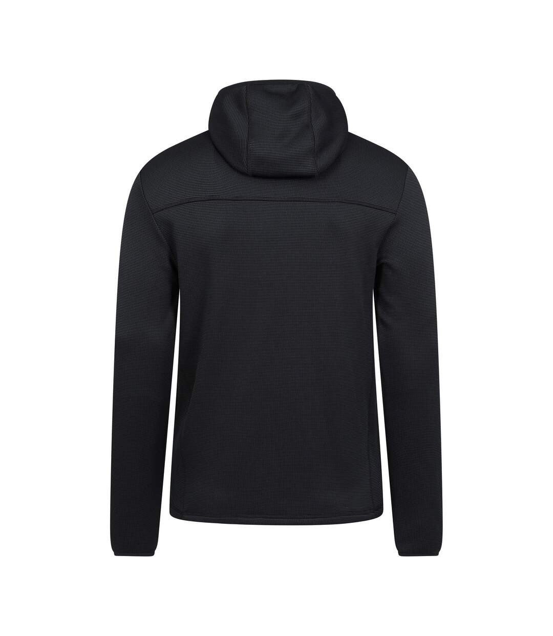 Mens hike active full zip hoodie black Mountain Warehouse-2