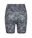 Womens/ladies Marble Athletic Cycling Shorts Grey Everlast-2