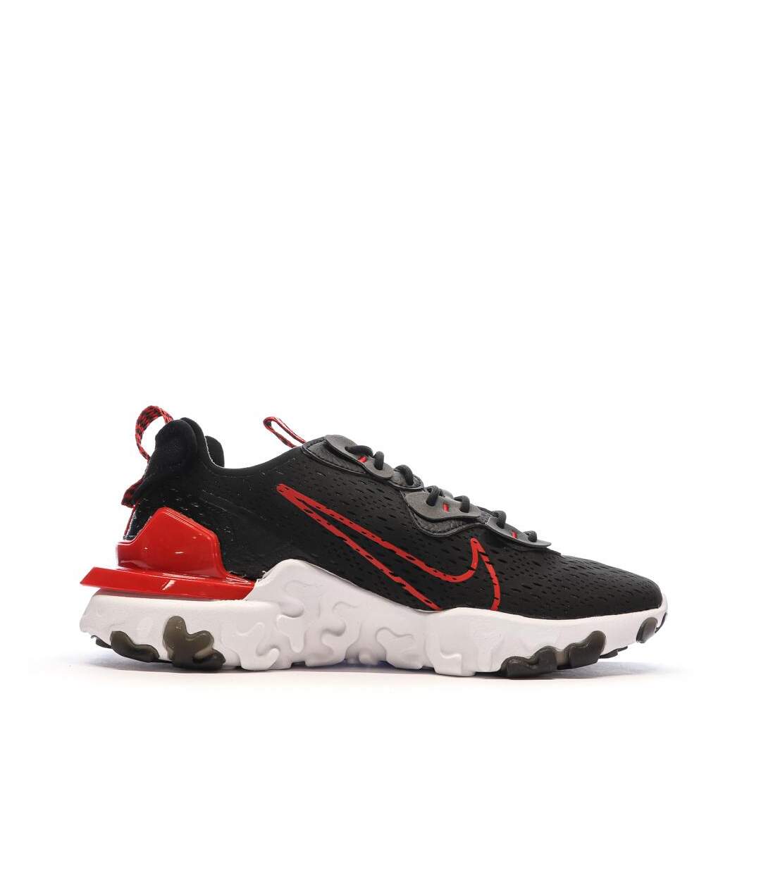 Baskets noires/rouges homme nike react vision-2
