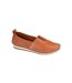 Mod Comfys Womens/Ladies Softie Leather Loafers (Tan) - UTDF2057