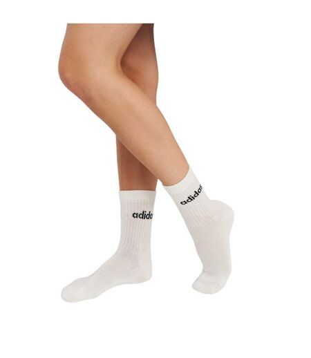 Chaussettes Linear Adulte Noir Blanc Gris Adidas