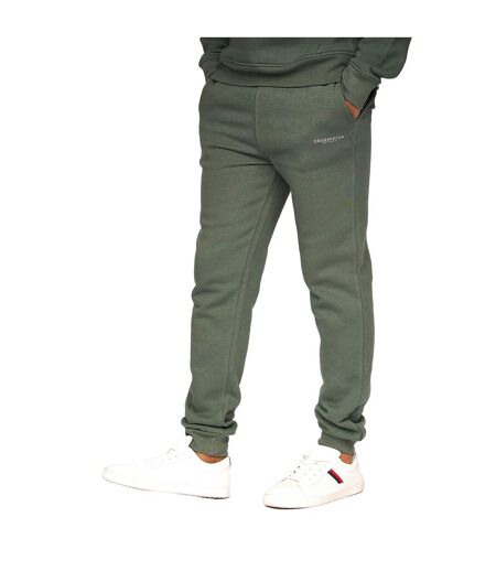 Mens chelmere tracksuit dark khaki Crosshatch