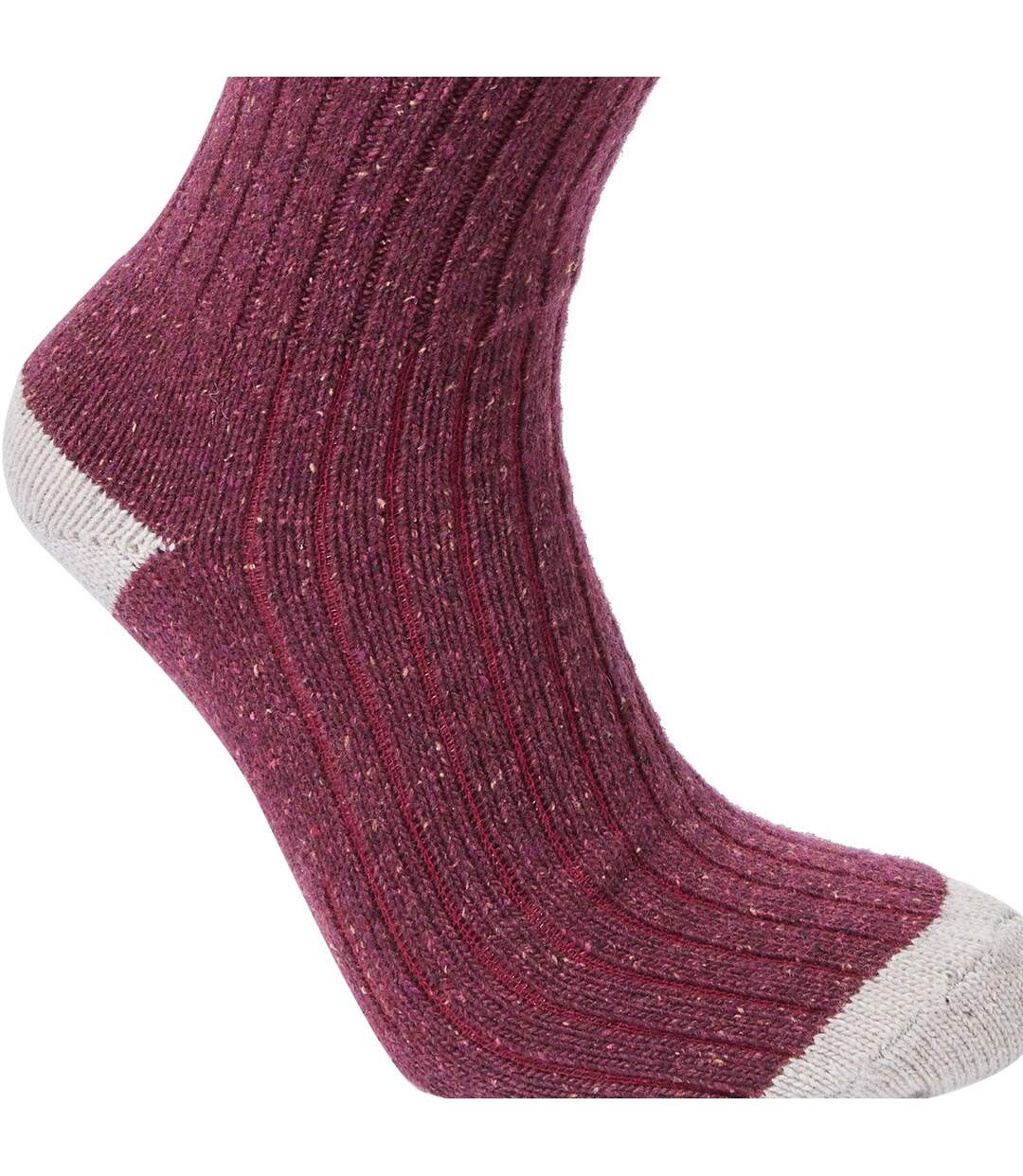 Chaussettes de marche nevis unisexe pourpre Craghoppers-2