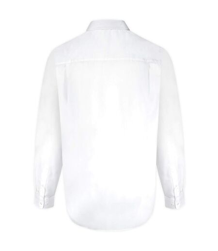Duke Mens Aiden Kingsize Long Sleeve Classic Regular Shirt (White) - UTDC197