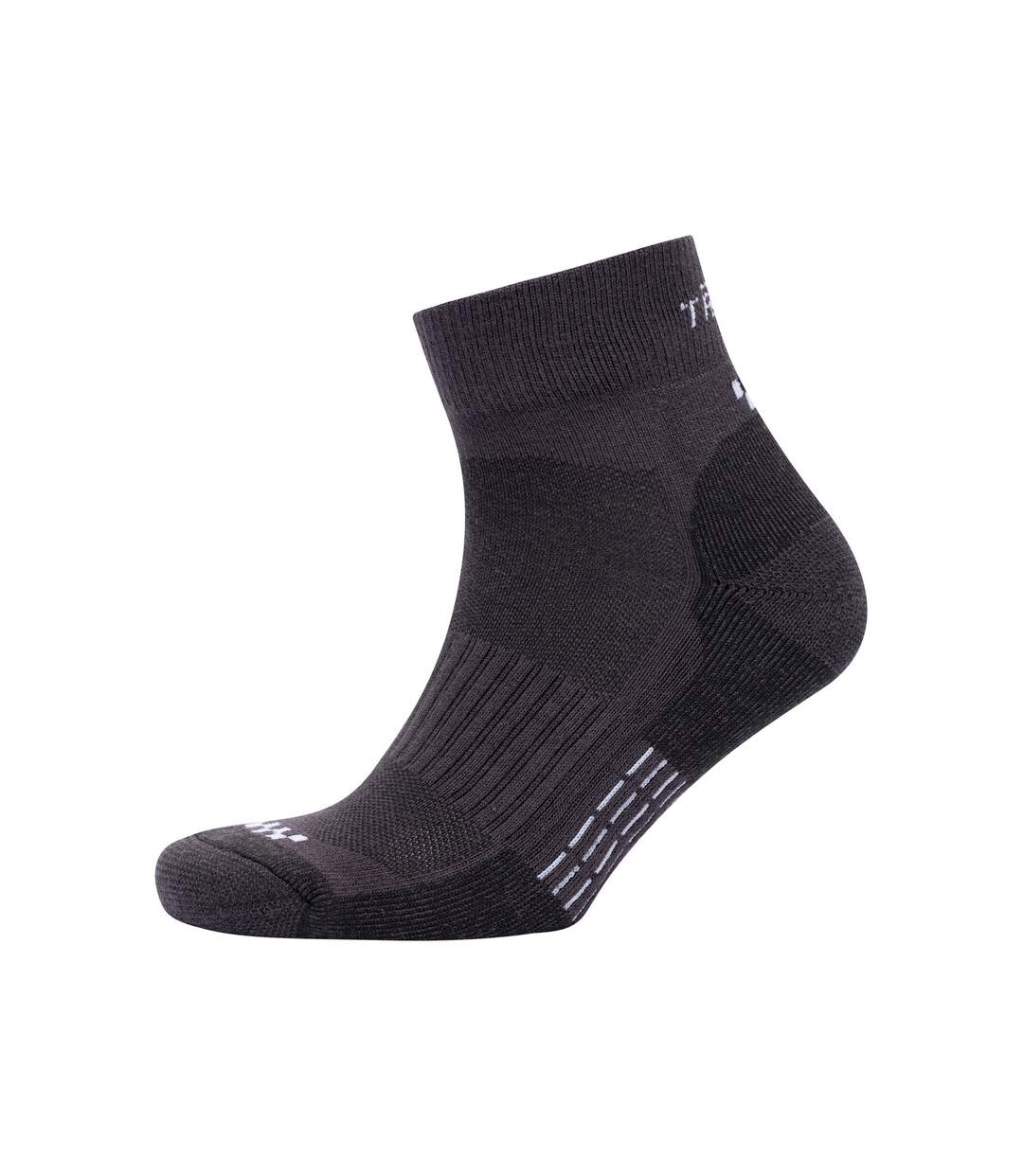Chaussettes De Sport Champ Adulte Charbon Blanc Trespass-3