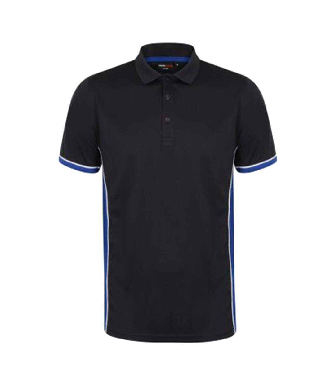 Finden & Hales Mens TopCool Short Sleeve Contrast Polo Shirt (Navy/Royal/White) - UTRW5389-1