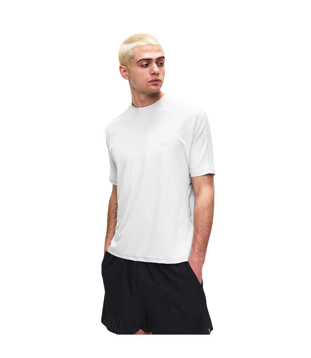 Mens Rubberised Logo Training T-shirt White Couture Club-1