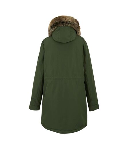 Womens/ladies Sabinka Insulated Waterproof Jacket Dark Khaki Regatta