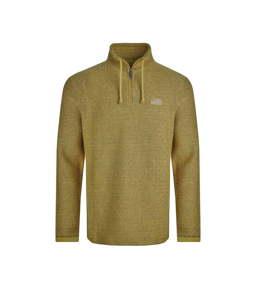 Mens cruiser macaroni quarter zip pullover antique moss Weird Fish-1