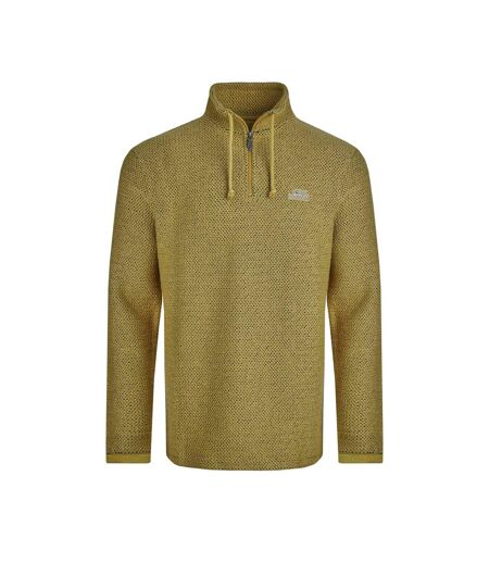Mens cruiser macaroni quarter zip pullover antique moss Weird Fish