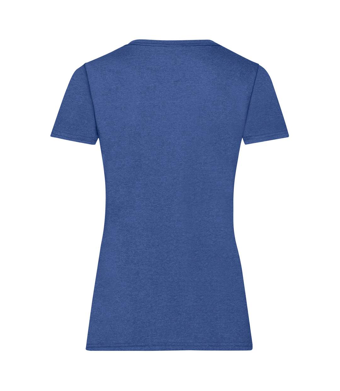 T-shirts manches courtes femmes bleu roi chiné Fruit of the Loom