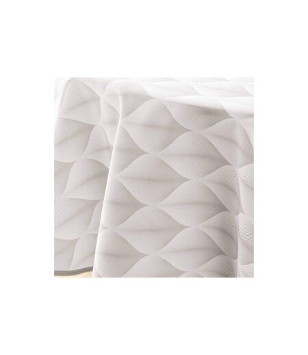 Nappe Ronde Antitache Imprimé Kalini 180cm Naturel