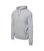Sweat À Capuche Style Logo Iben Homme Gris Clair Chiné Iguana-4