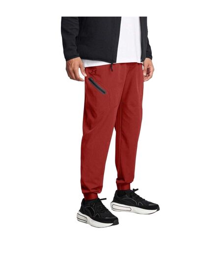 Mens Unstoppable Woven Joggers Orange Under Armour