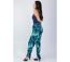 Pantalon fluide femme Maly imprimé fleuri turquoise Coton Du Monde-4