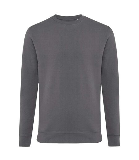 Unisex adult zion recycled cotton crew neck sweatshirt anthracite Iqoniq