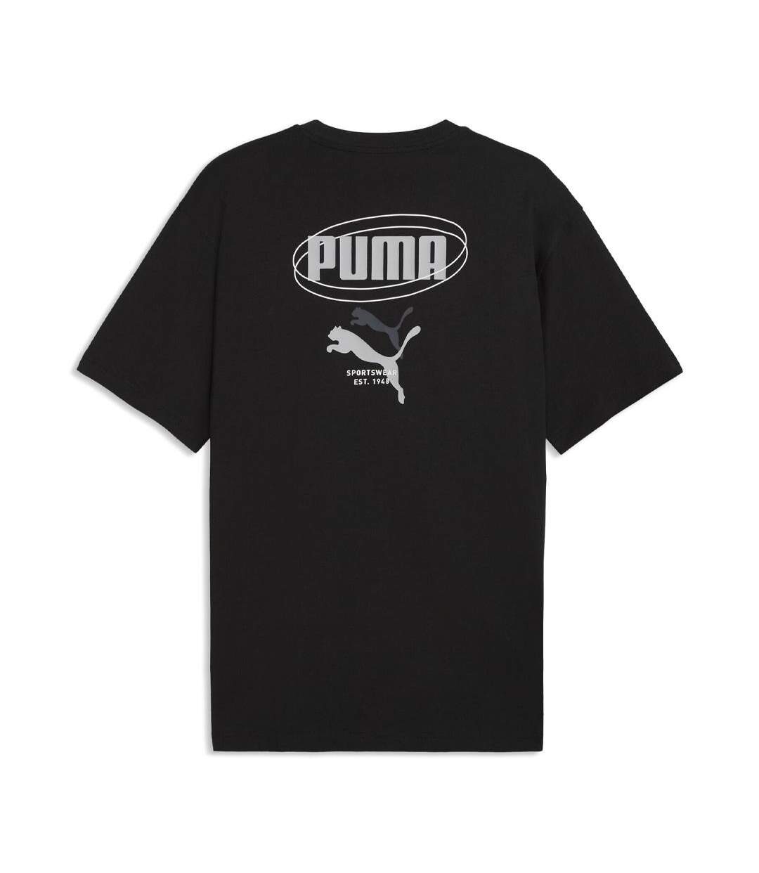 T-Shirt noir homme puma relaxed-2