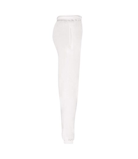 Fruit of the Loom Mens Classic Elasticated Jogging Bottoms (White) - UTBC4816