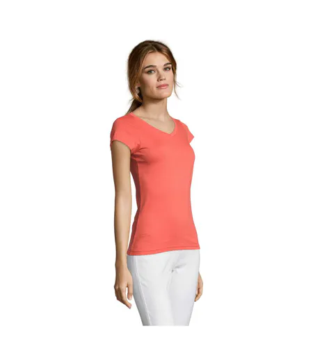 T-shirt Moon Femme Corail SOLS