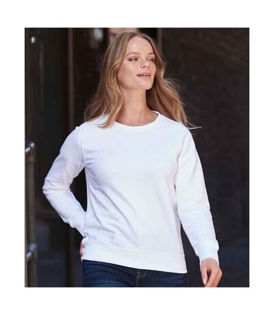 Womens/ladies Sweatshirt Arctic White Awdis