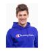 Sweat À Capuche Motif/style Texte Homme Bleu Roi Champion-3