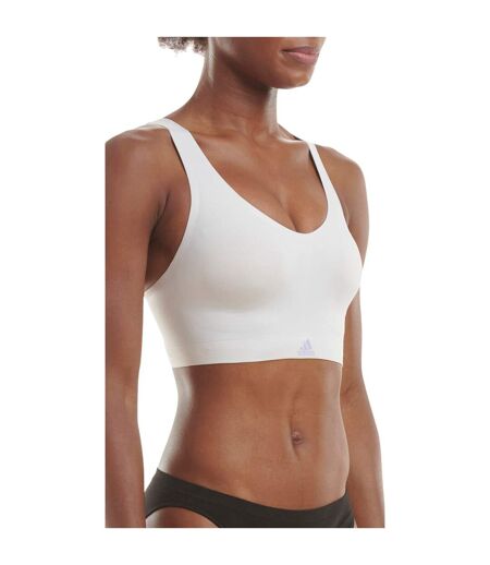 Womens/ladies 2 Ply Sports Bra Dash Grey Adidas